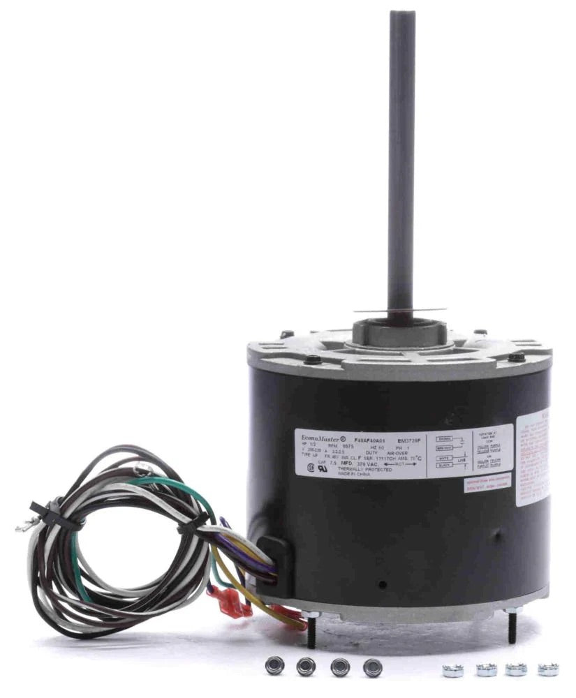 Century EM3729F | Condenser Fan Motor | 1/3 HP, 208-230 V, 1075 RPM