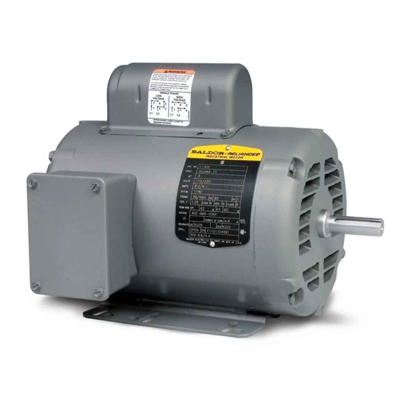 Baldor L1319T | General Purpose Motor | 1.5 HP, 115/230 V, 1740 RPM