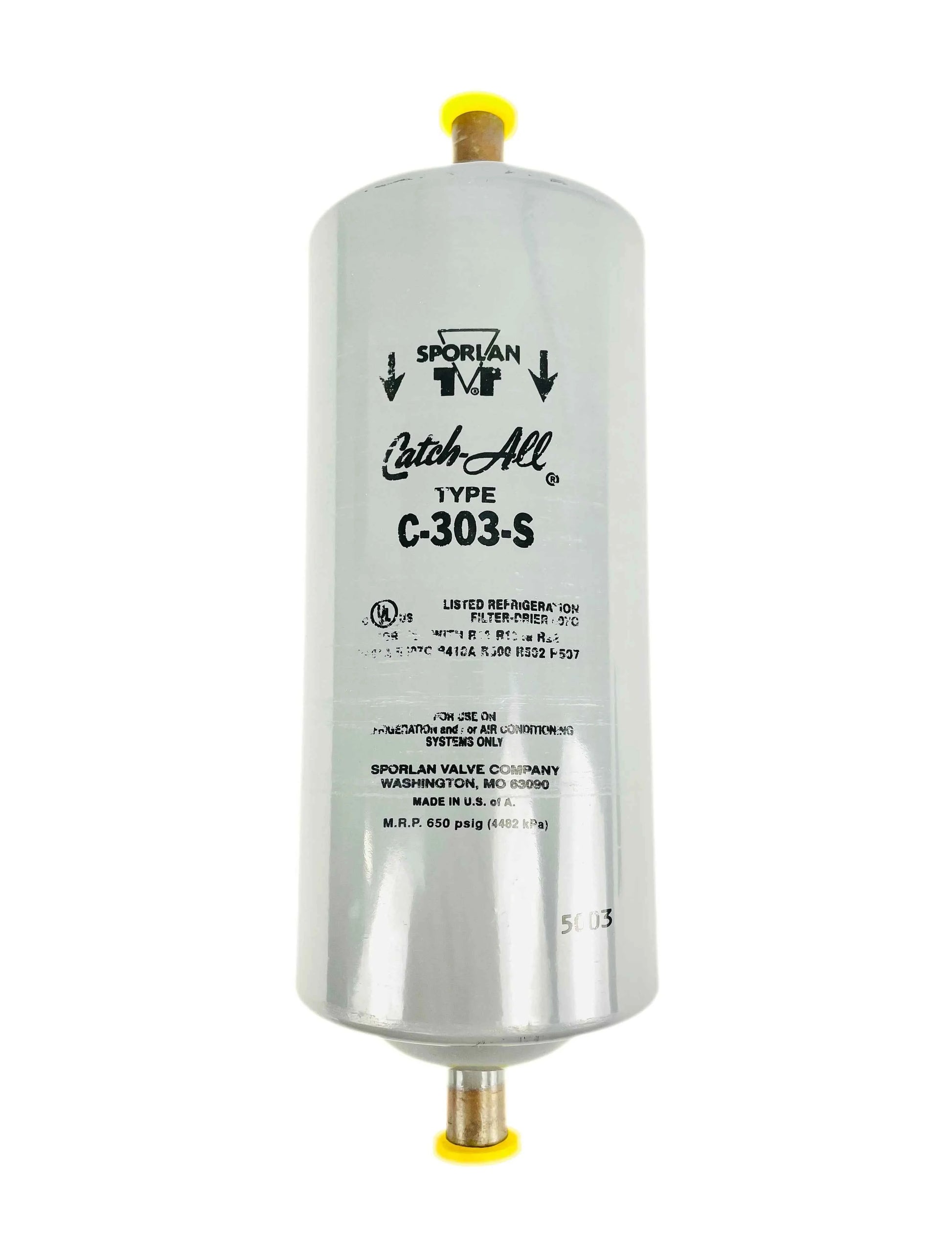 Sporlan C-303-S | Catch-All Filter-Drier, 3/8" ODF Liquid Line
